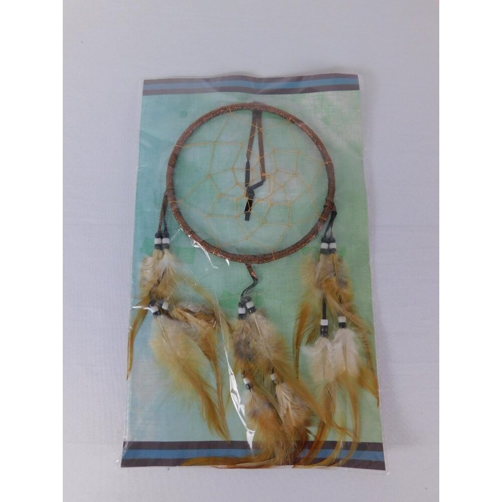 St. Joseph's Indian School Brown Feather Dreamcatcher Wall Hanging Decor Boho